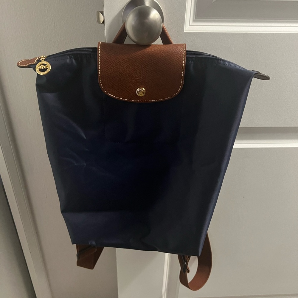 Longchamp Navy Large Backpack